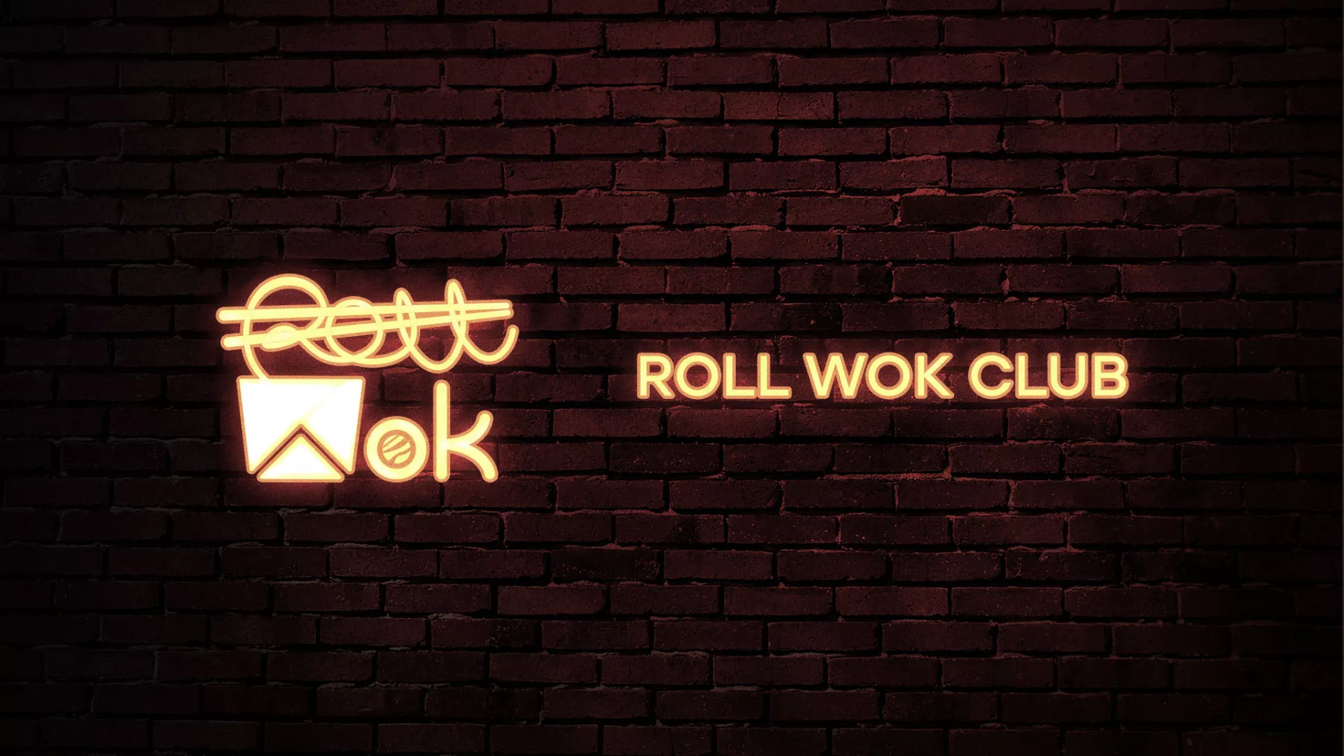 Разработка логотипа суши-бара «Roll Wok Club» в Каменске-Уральском