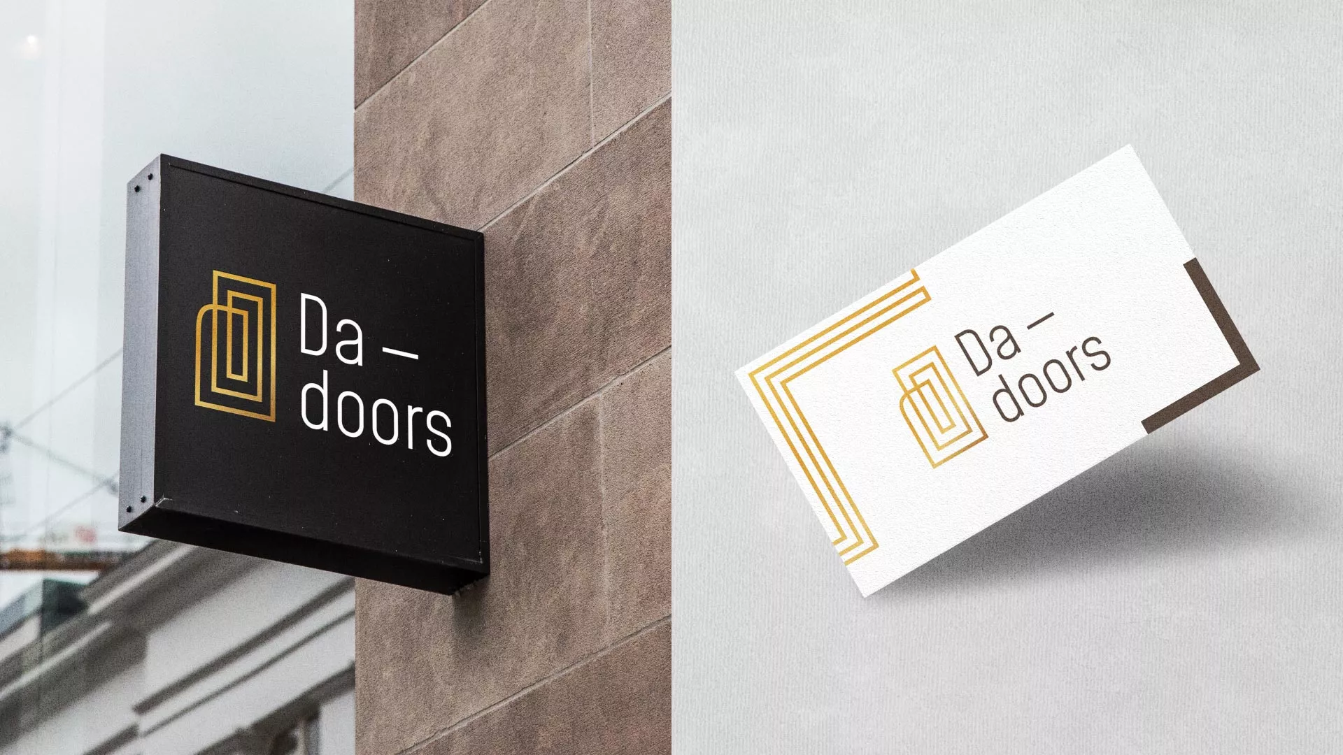 Разработка логотипа для компании «DA-DOORS» в Каменске-Уральском